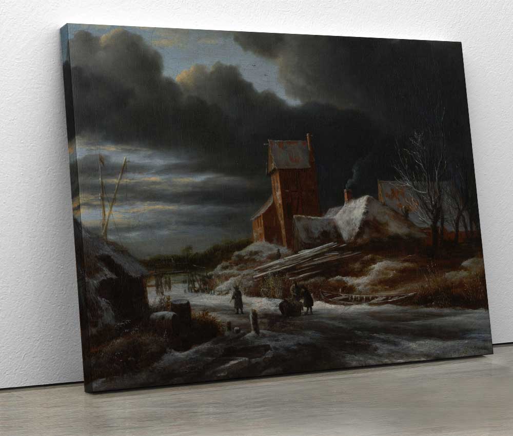 Jacob Isaacksz van Ruisdael - Winter Landscape