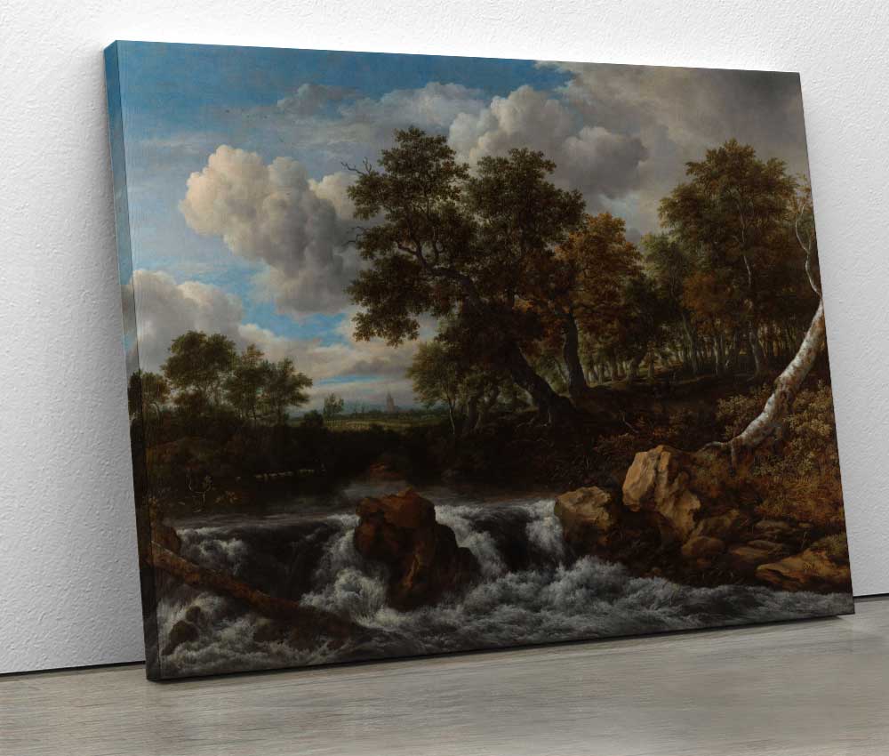 Jacob Isaacksz van Ruisdael - Landscape with Waterfall