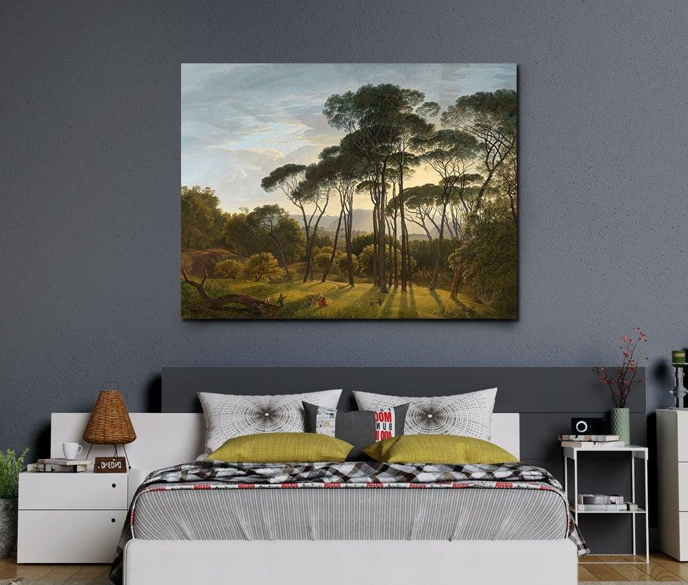 Hendrik Voogd - Italian Landscape with Umbrella Pines - Xtra.ro