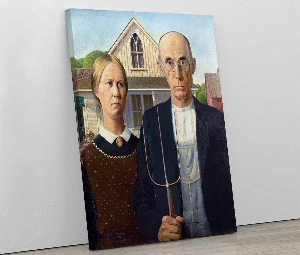 Grant Wood - American Gothic - Xtra.ro