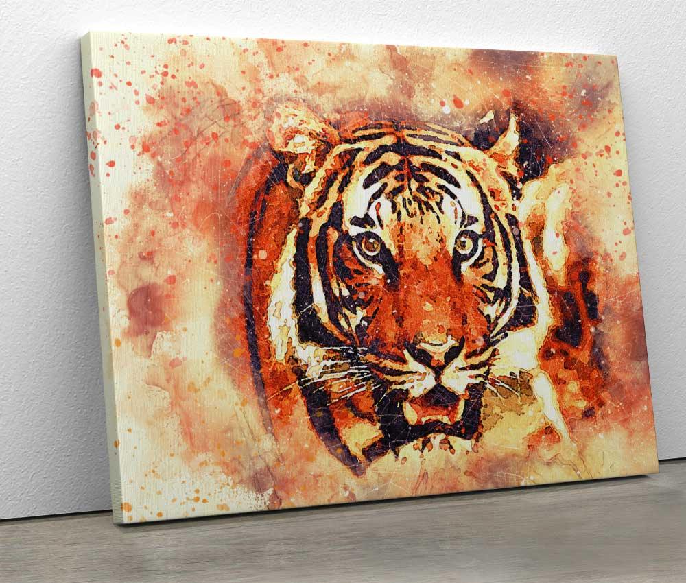 Tablou "Watercolor Tiger" - Xtra.ro