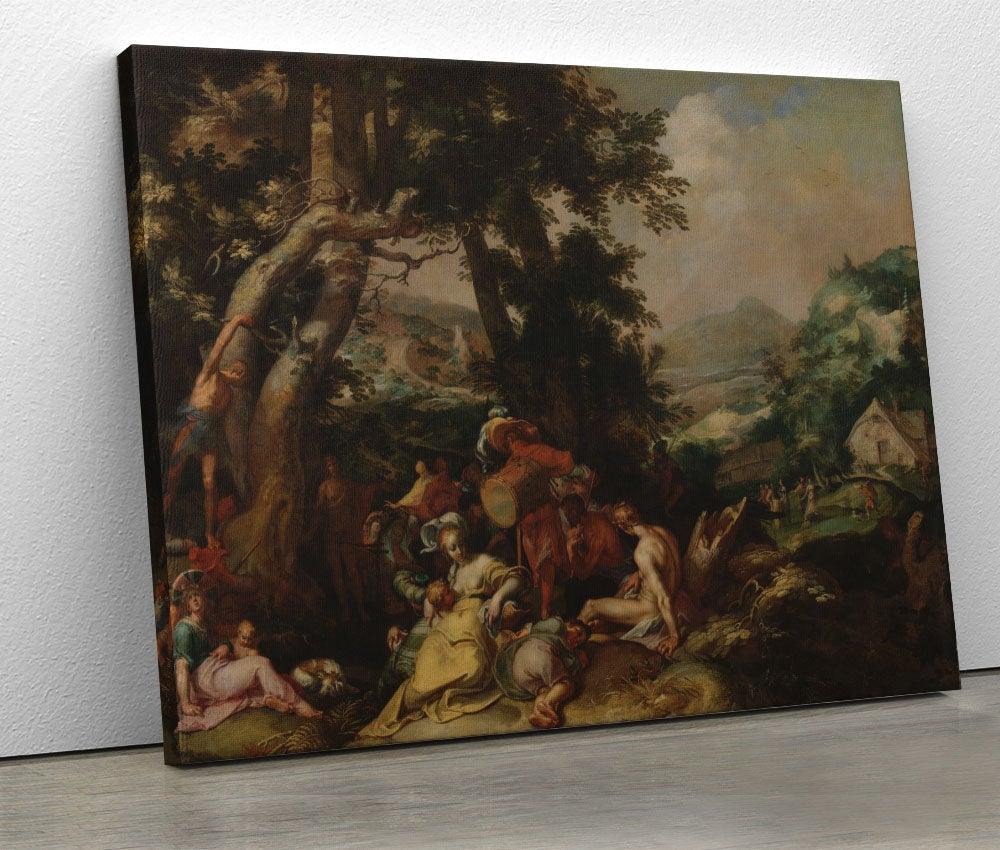 Abraham Bloemaert - Preaching of John the Baptist - Xtra.ro