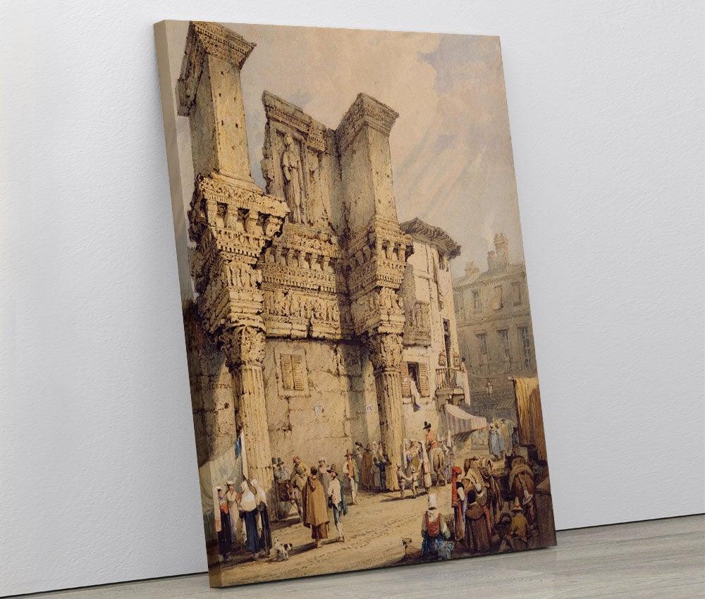 Samuel Prout - Temple Of Pallas, Rome - Xtra.ro