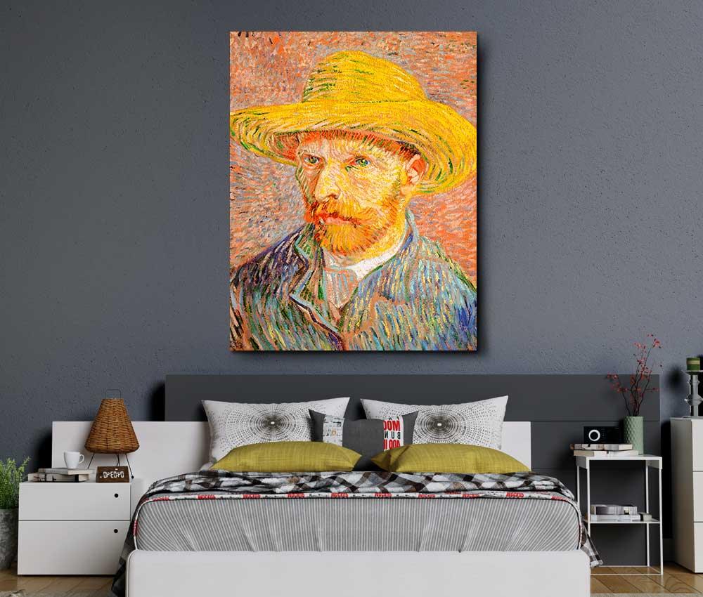 Vincent Van Gogh - Self-Portrait with a Straw Hat - Xtra.ro