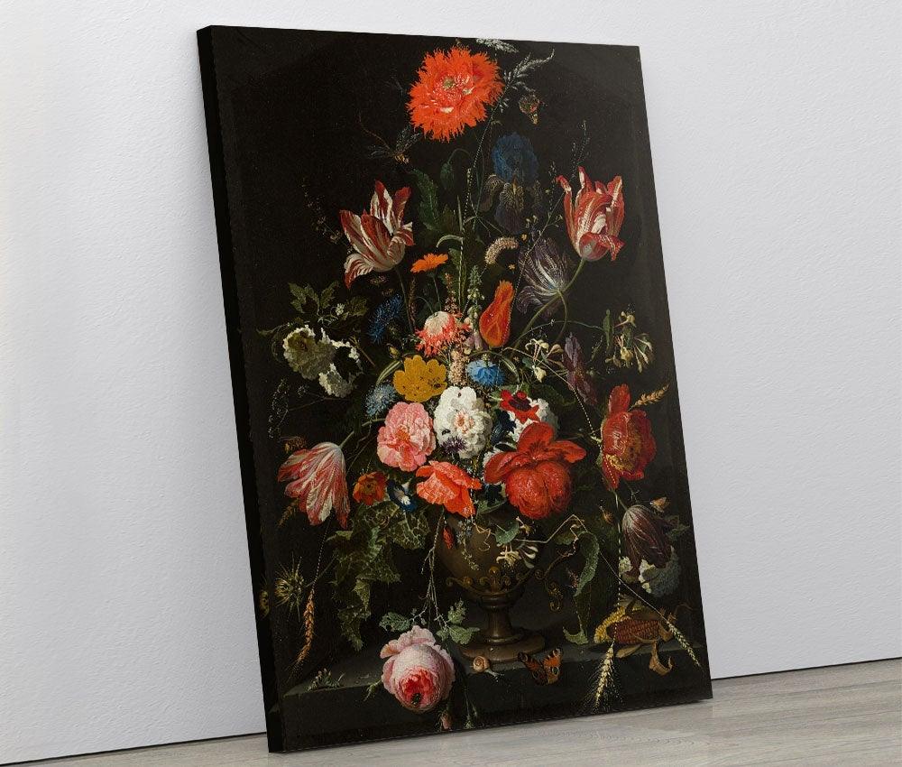 Abraham Mignon - Flowers in a Metal Vase - Xtra.ro