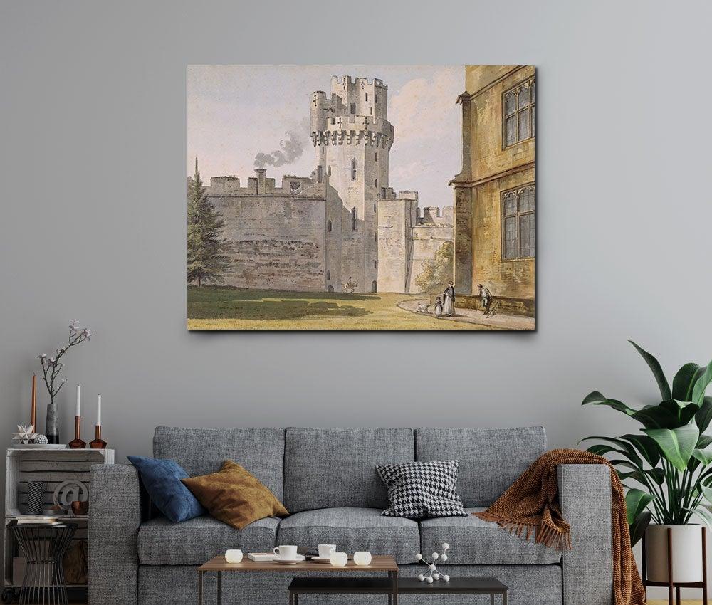 Paul Sandby - Warwick Castle-Caesar's Tower - Xtra.ro