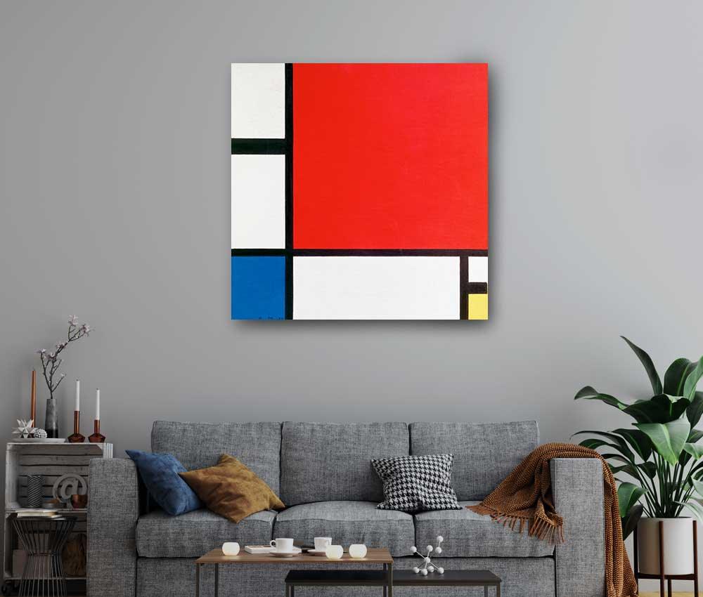 Piet Mondrian - Composition with Red, Blue, and Yellow - Xtra.ro