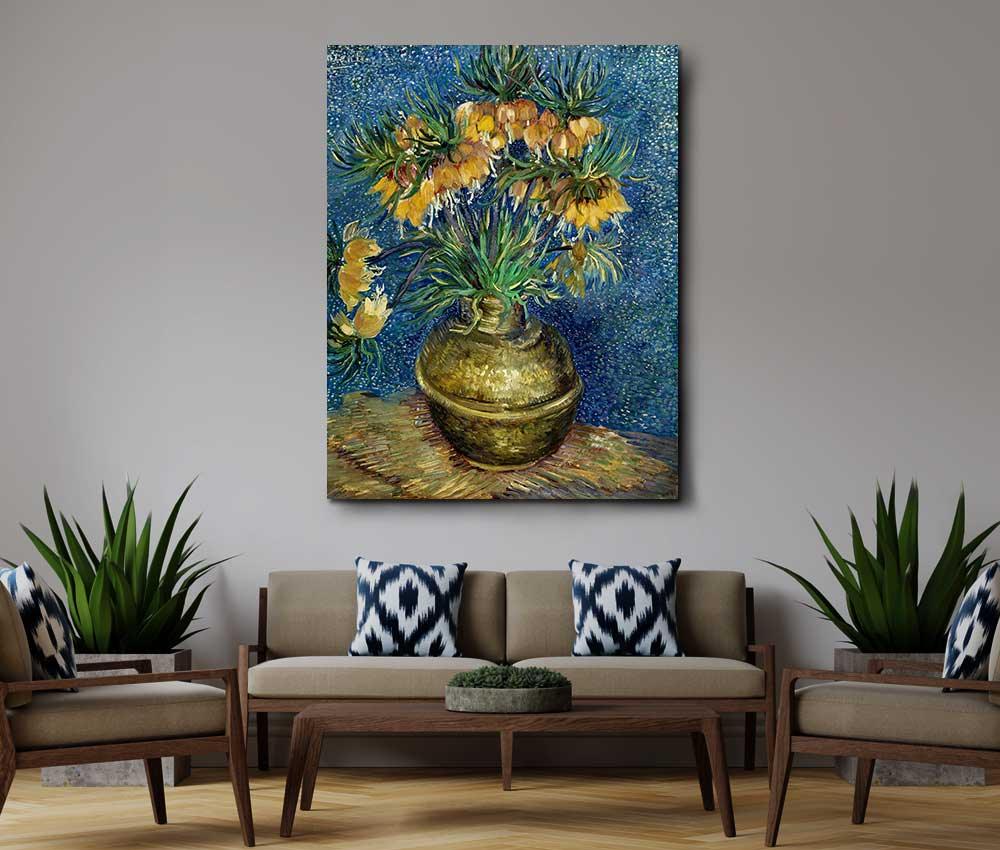 Vincent van Gogh - Imperial Fritillaries in a Copper Vase - Xtra.ro