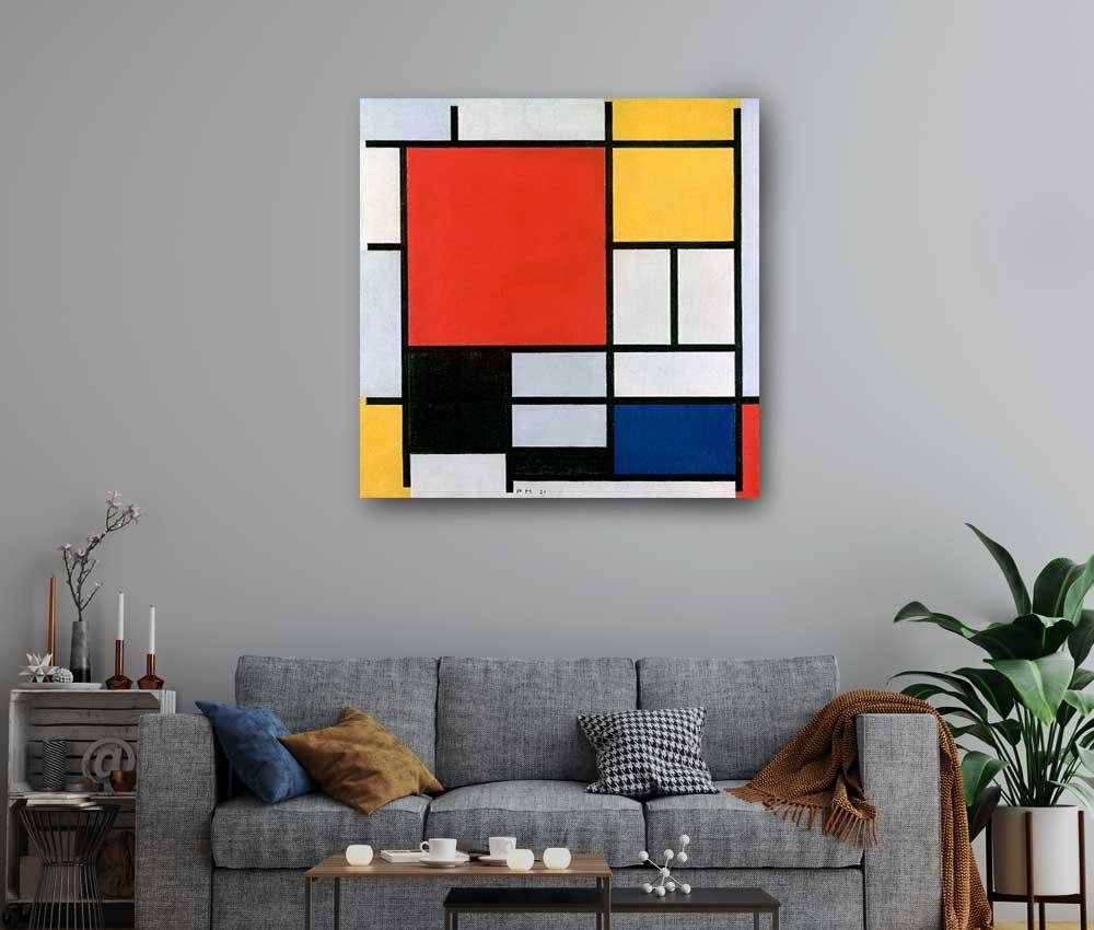 Piet Mondrian - Composition with Red, Blue, Yellow and Black - Xtra.ro