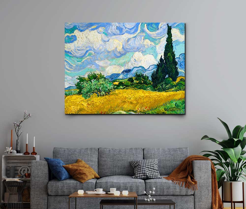 Vincent Van Gogh - Wheat Field with Cypresses - Xtra.ro