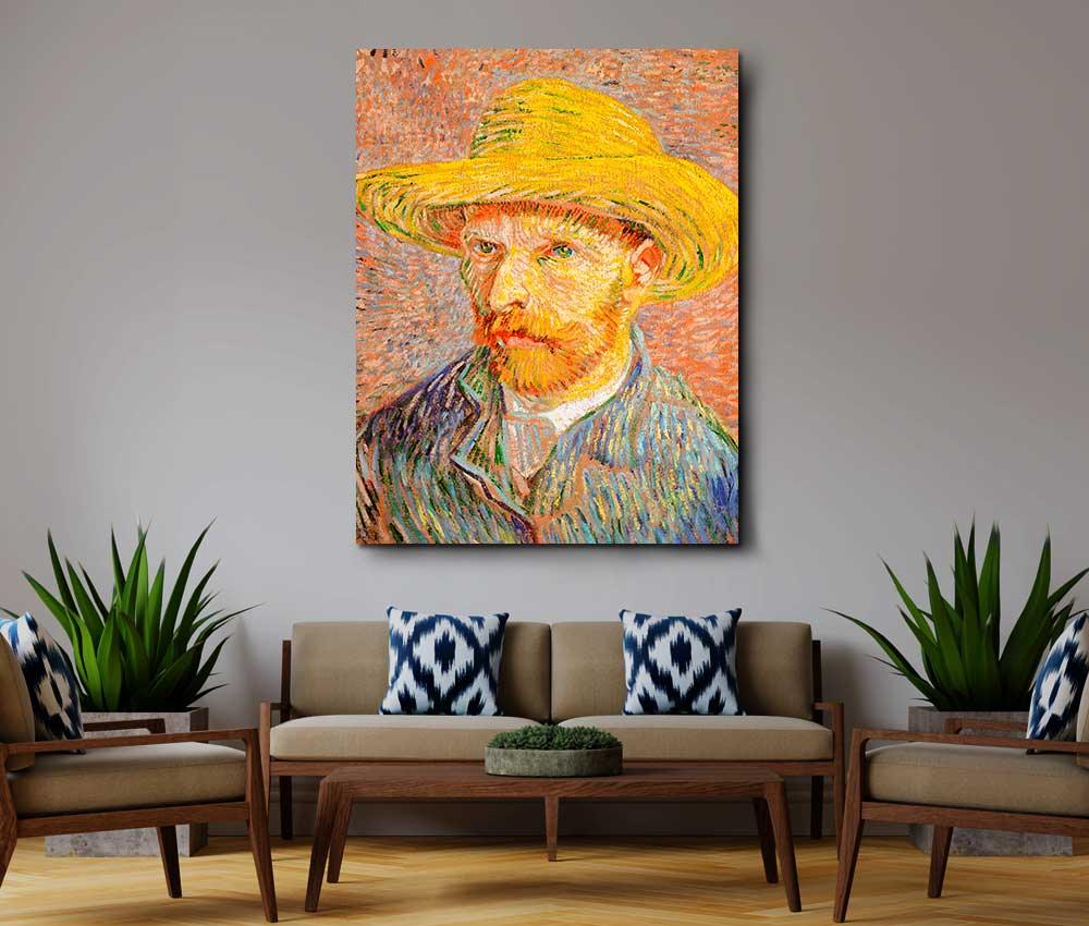 Vincent Van Gogh - Self-Portrait with a Straw Hat - Xtra.ro